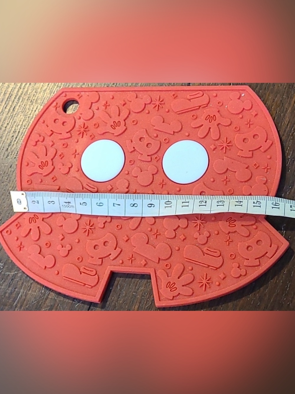 Disney Mickey Mouse Silicone Trivet red